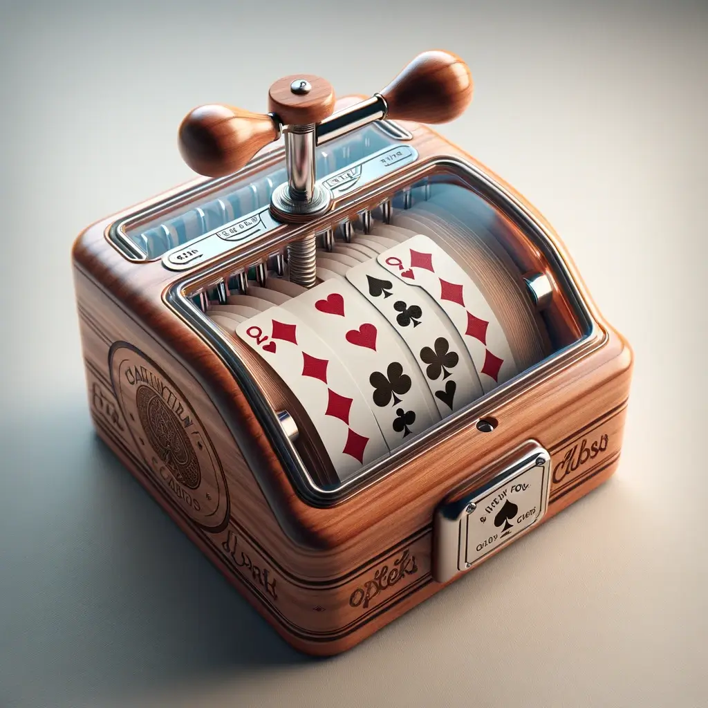 Mélangeur de cartes en bois