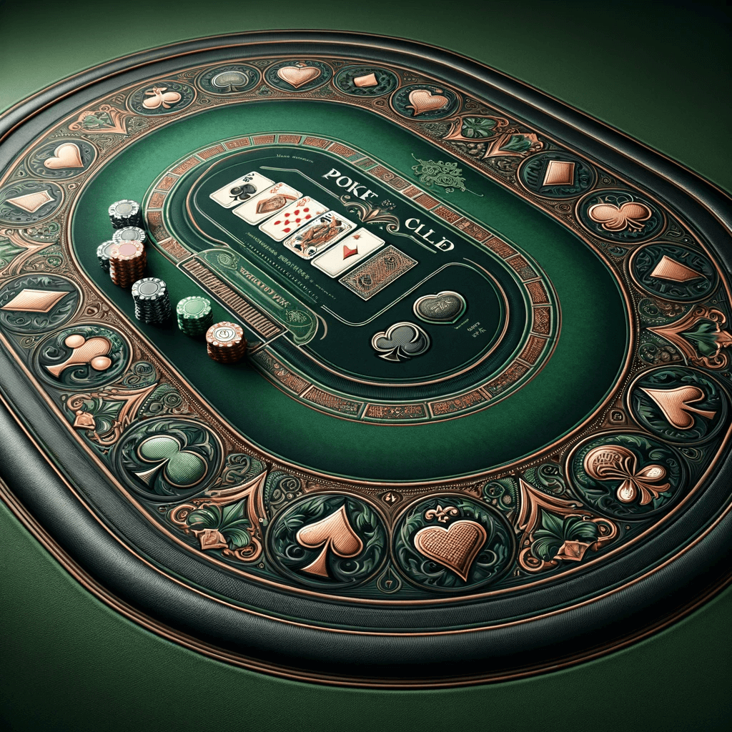 Tapis de poker sophistiqué