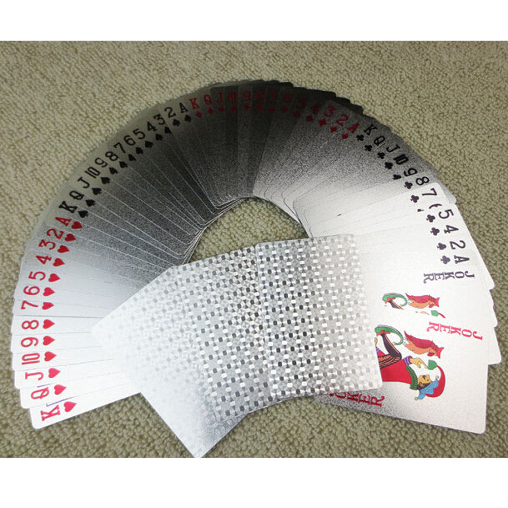 Accessoires poker Carte Carte Poker<br/> Silver