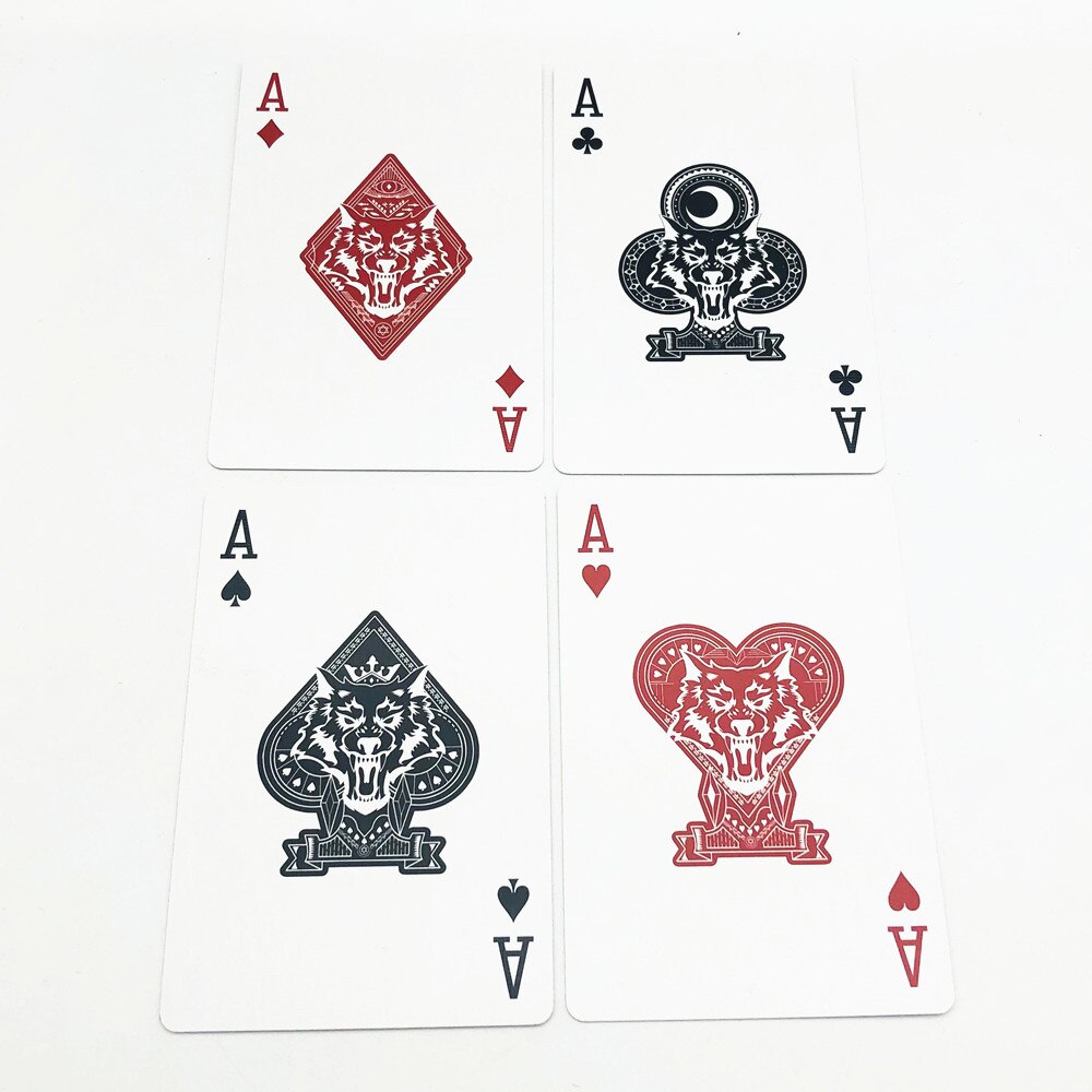 Accessoires poker 100005406 Paquet de carte wolf Cartes à jouer originales