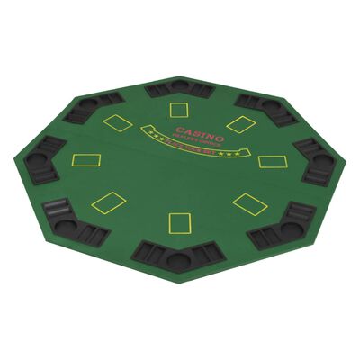 Dessus de table de poker octogonale 8 joueurs
