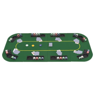 Dessus de table de poker rectangulaire 8 joueurs