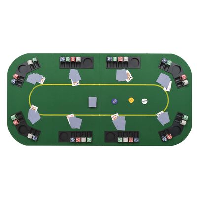Dessus de table de poker rectangulaire 8 joueurs