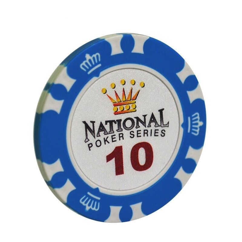 Accessoires poker 0 Jeton bleu clair 10 jeton de poker casino royal