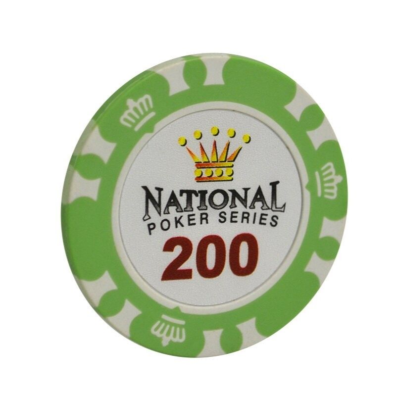 Accessoires poker 0 Jeton vert lime 200 jeton de poker casino royal