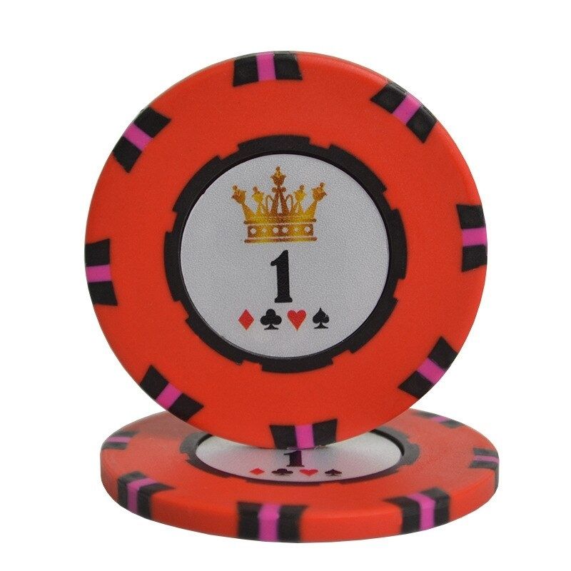 Accessoires poker 0 Jeton rouge 1 Jeton de poker en argile