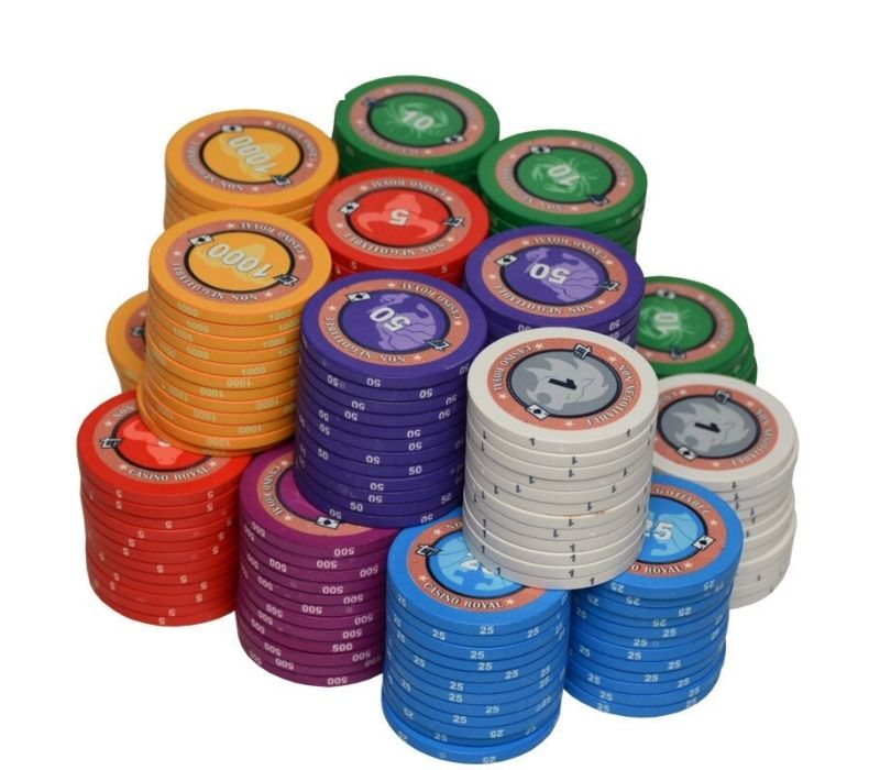 Accessoires poker 0 Jeton de poker sans valeur