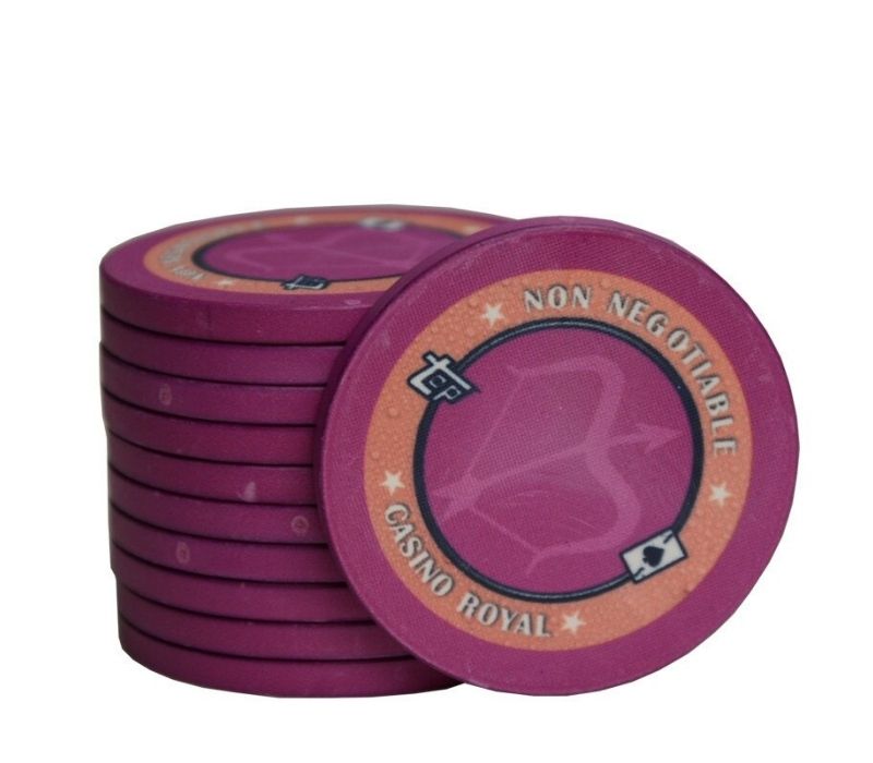 Accessoires poker 0 Jeton fuchsia sagittaire Jeton de poker sans valeur
