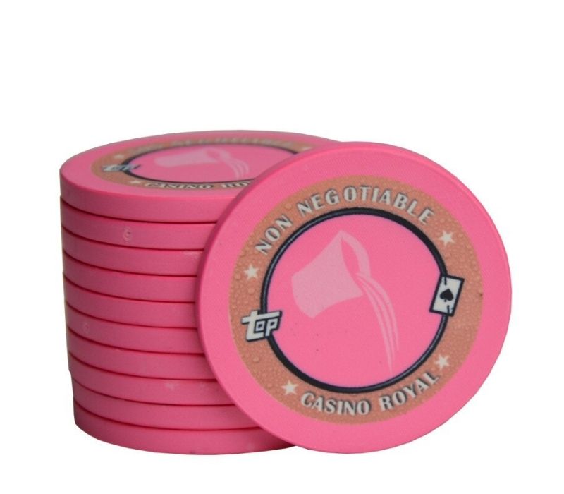 Accessoires poker 0 Jeton rose verseau Jeton de poker sans valeur