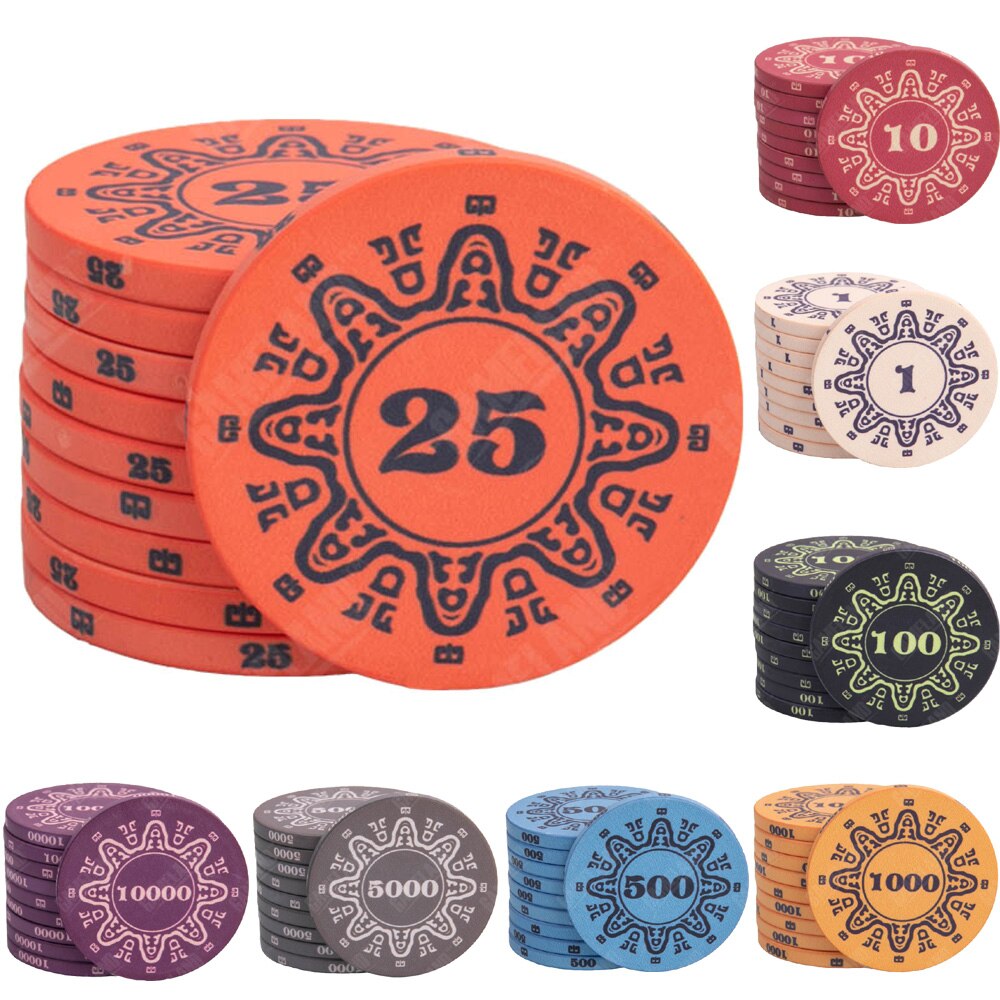 Accessoires poker 0 Jetons de poker avec valeurs