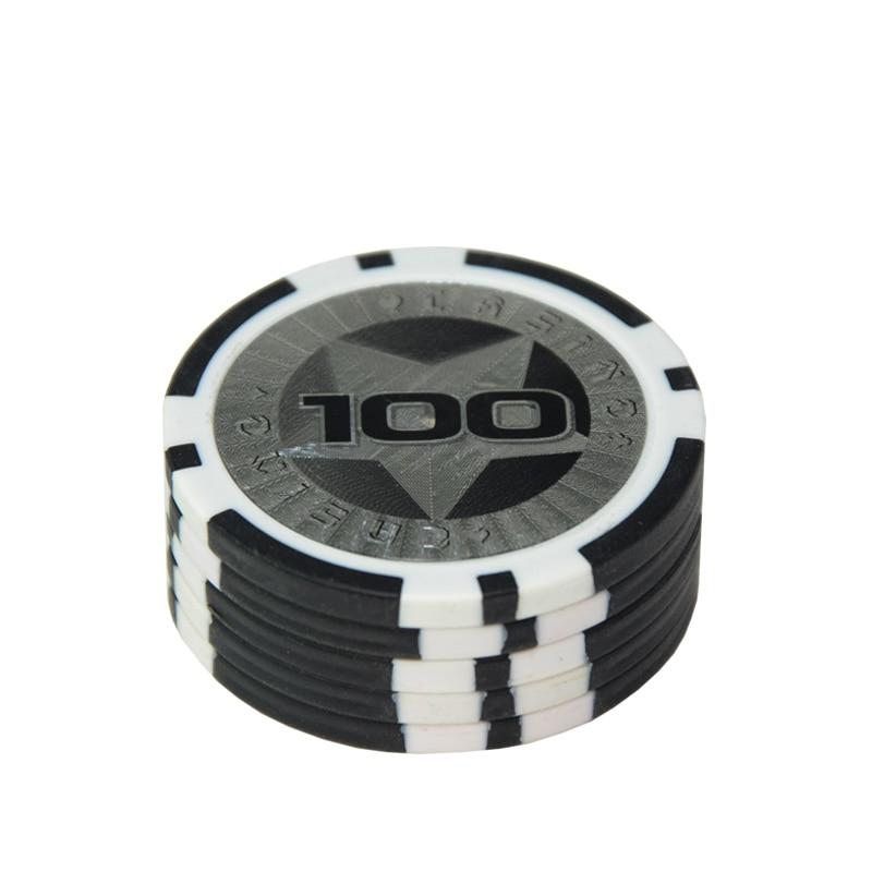 Accessoires poker 0 5 jetons Stars noir Jetons de poker brillants