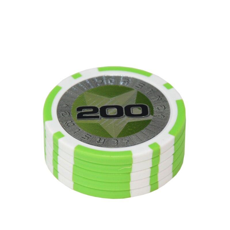 Accessoires poker 0 5 jetons Stars vert lime Jetons de poker brillants