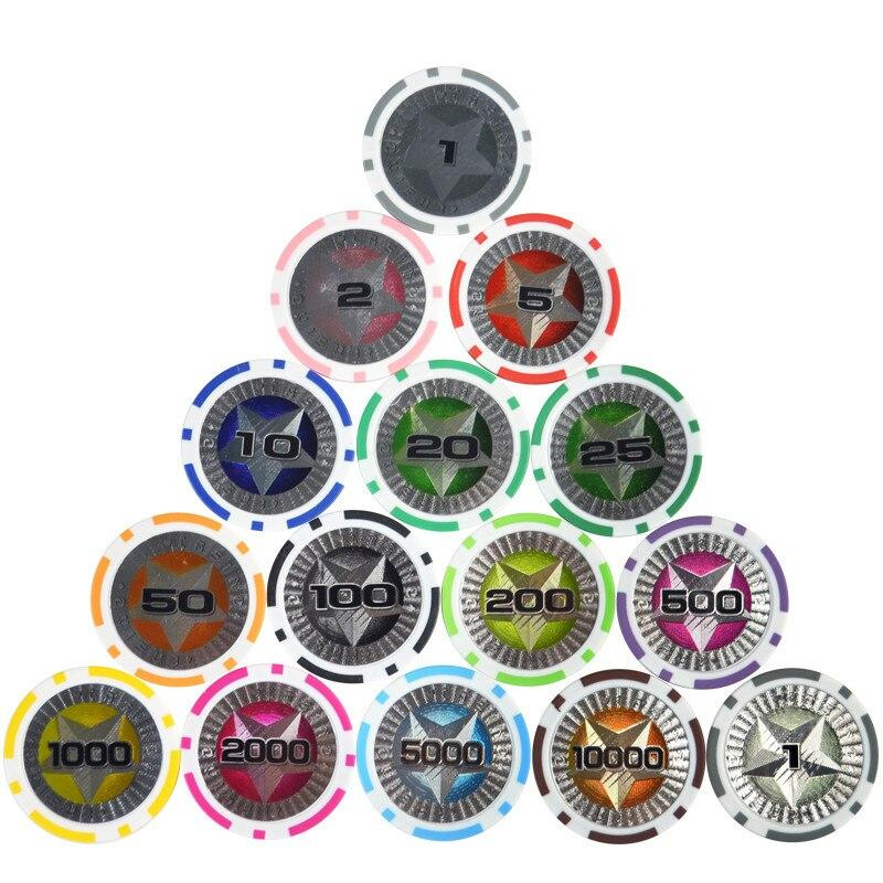 Accessoires poker 0 Jetons de poker brillants