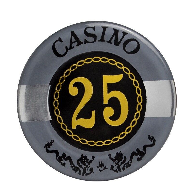 Accessoires poker 0 100 jetons gris 25 Jetons de poker Casino