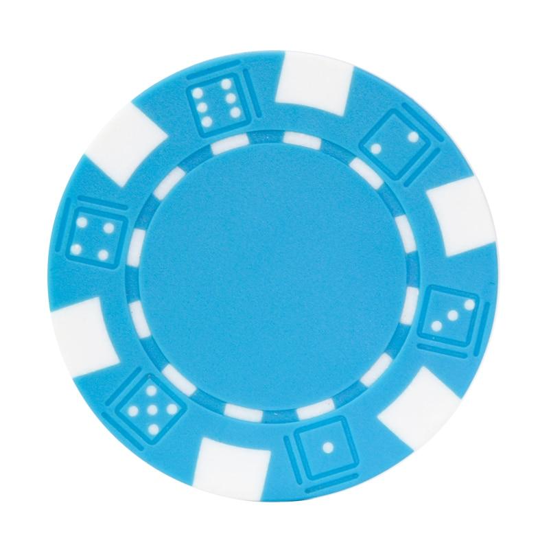 Accessoires poker 0 10 jetons bleu ciel Jetons de poker DICE