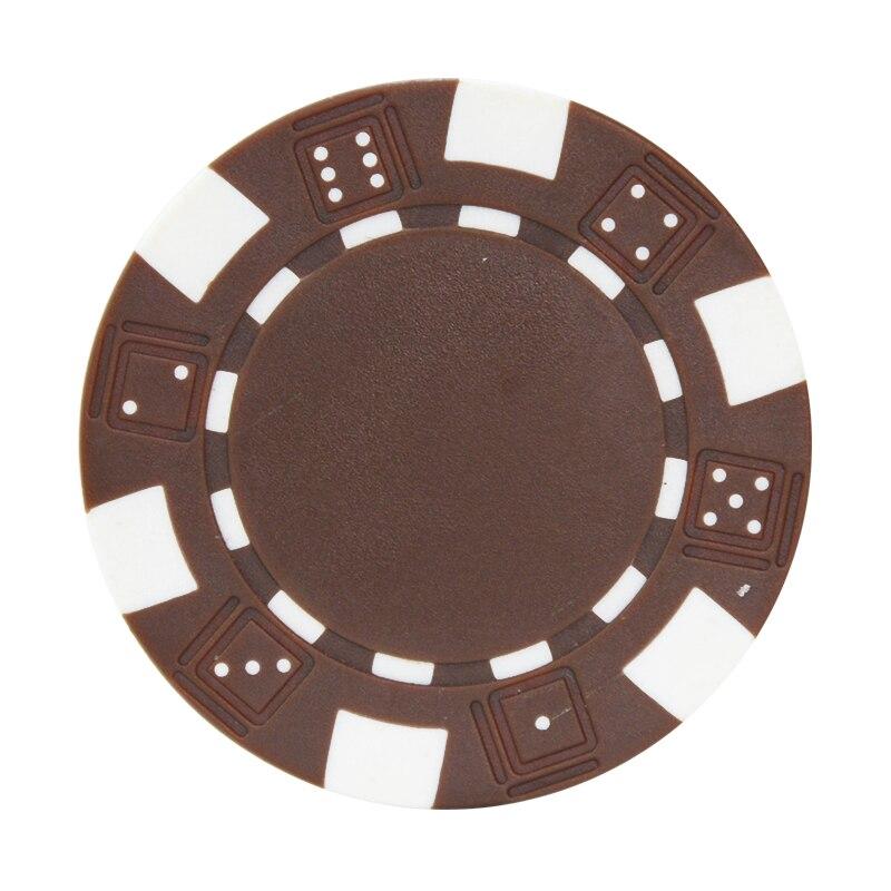 Accessoires poker 0 10 jetons marron Jetons de poker DICE