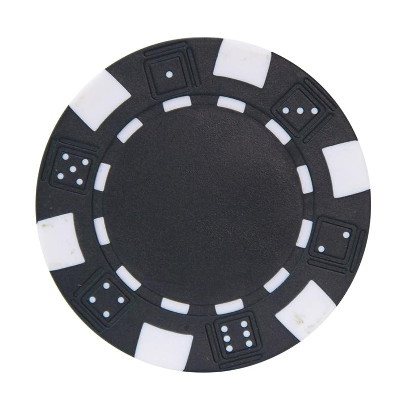 Accessoires poker 0 10 jetons noir Jetons de poker DICE