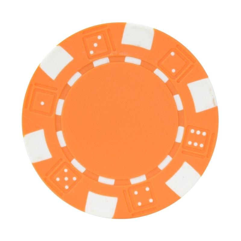 Accessoires poker 0 10 jetons orange Jetons de poker DICE