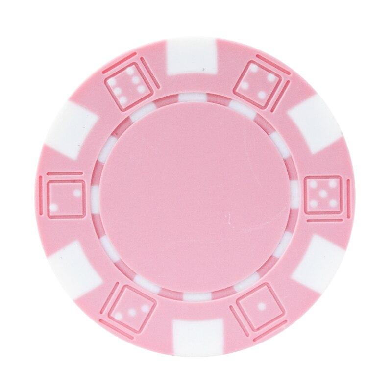 Accessoires poker 0 10 jetons rose Jetons de poker DICE