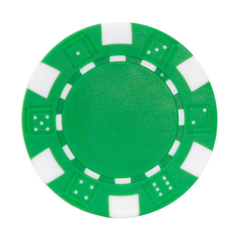 Accessoires poker 0 10 jetons vert Jetons de poker DICE