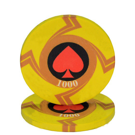 Accessoires poker 0 25 Jetons Ept jaune Jetons de poker ept