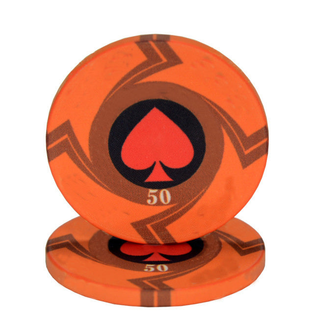 Accessoires poker 0 25 Jetons Ept orange Jetons de poker ept