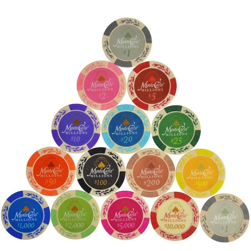 Accessoires poker 0 Jetons de poker monte carlo
