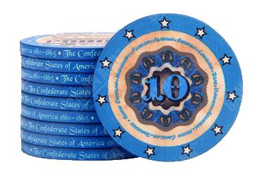 Accessoires poker 0 Jeton bleu ciel 10 Jetons poker texas hold'em