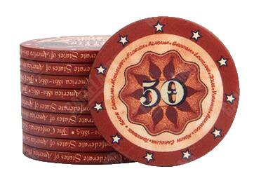 Accessoires poker 0 Jeton marron 50 Jetons poker texas hold'em