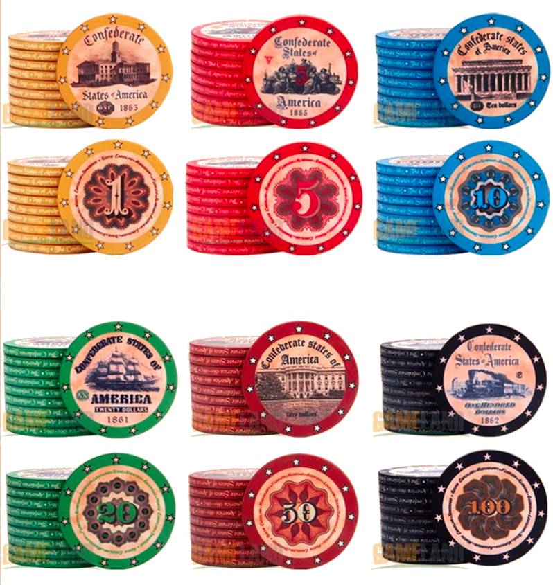 Accessoires poker 0 Mixes des 10 couleurs Jetons poker texas hold'em