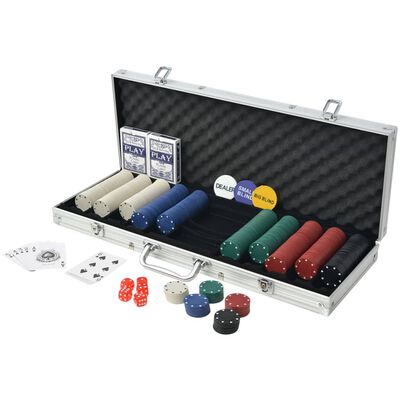Mallette de poker 500 jetons