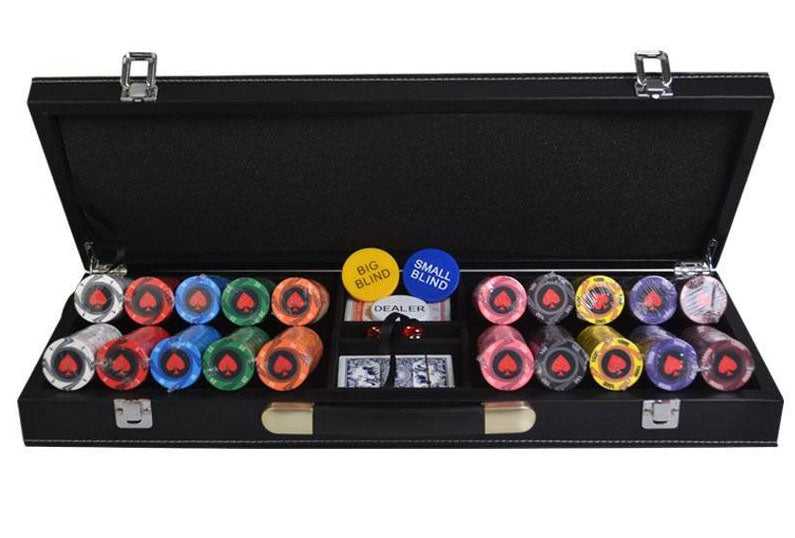 Accessoires poker 0 Mallette 500 jetons Mallette de poker de luxe