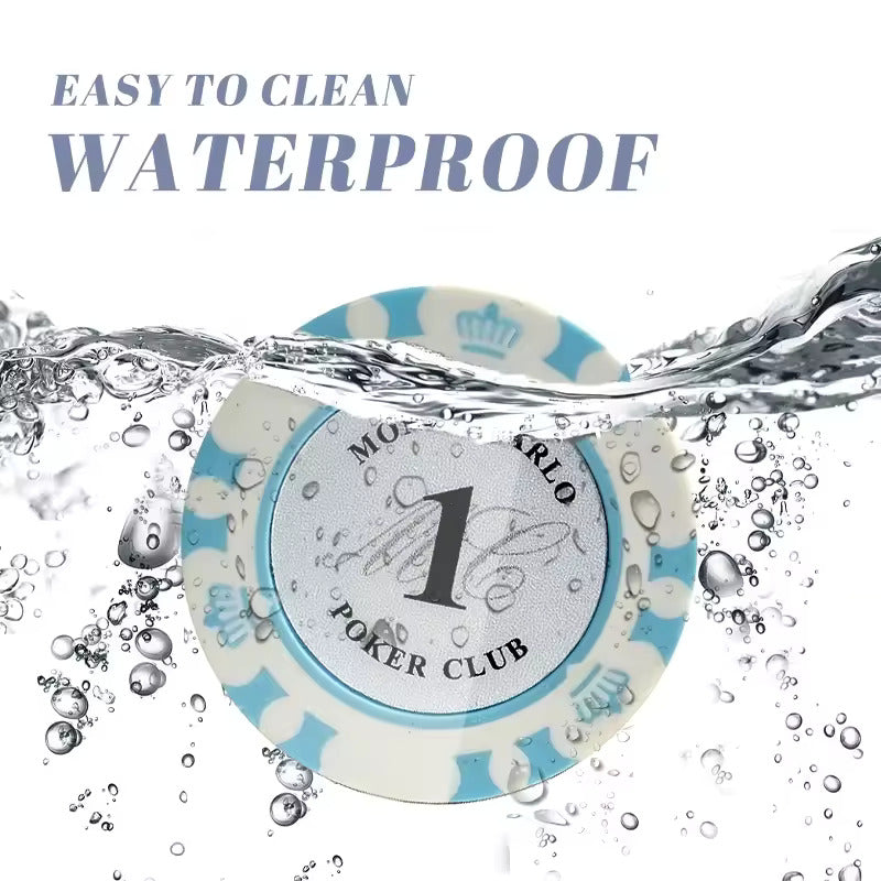 Mallette poker transparente