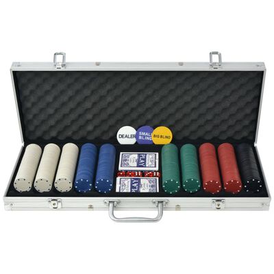 Mallette de poker 500 jetons