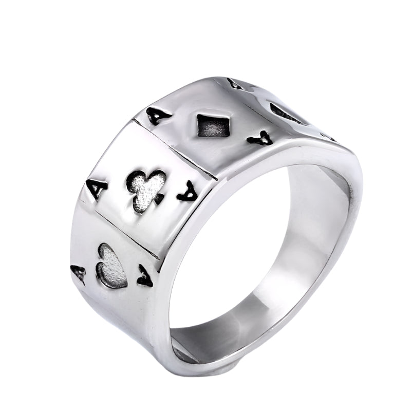 Bague Poker Carré d'As