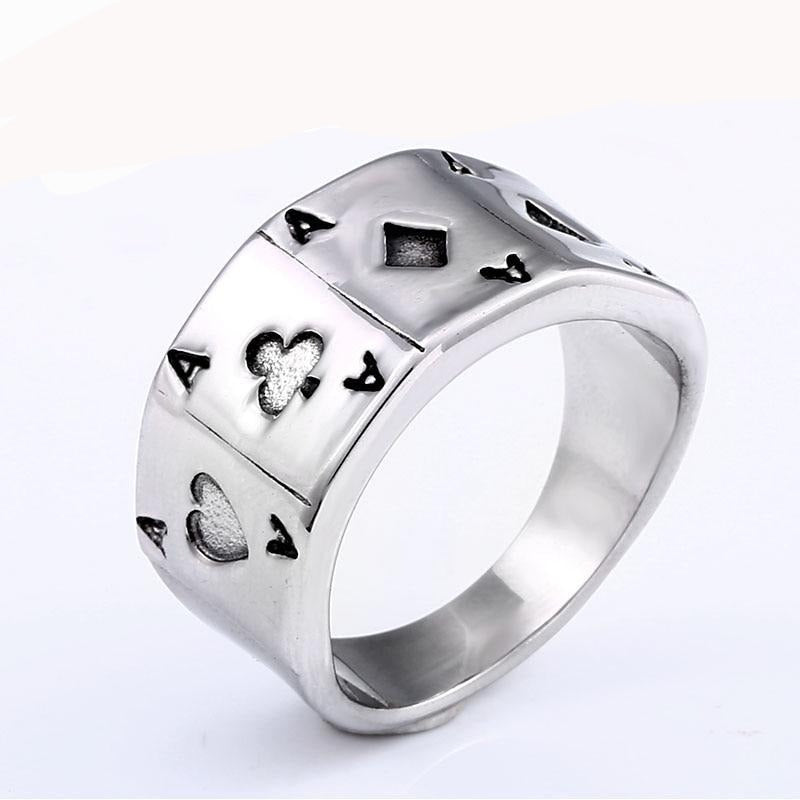 Bague Poker Carré d'As