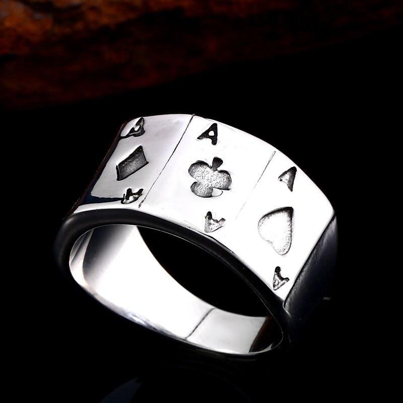 Bague Poker Carré d'As