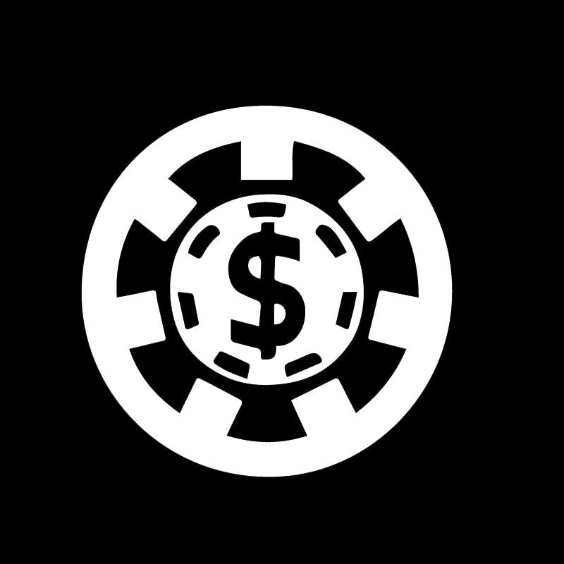 Accessoires poker stickers Blanc / 16 x 16 cm Sticker poker<br/>Jetons