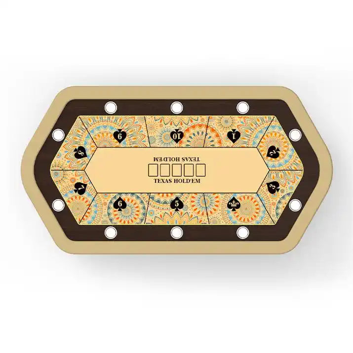 Accessoires poker Table de poker hexagonale