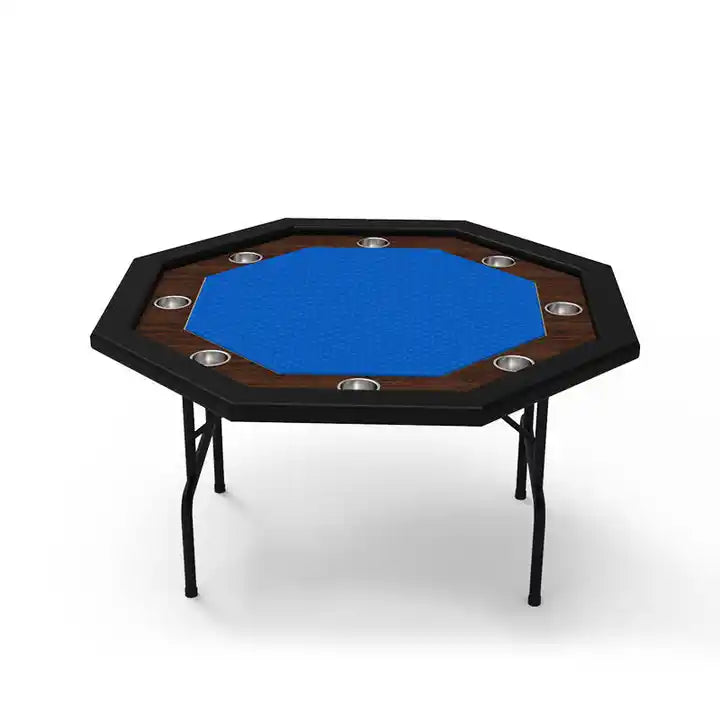 Accessoires poker Bleu Table de poker octogonale