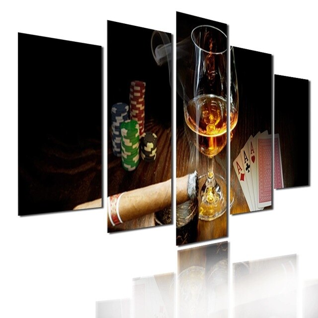 Accessoires poker Tableau PETIT Tableau Poker<br/>Carré d'As