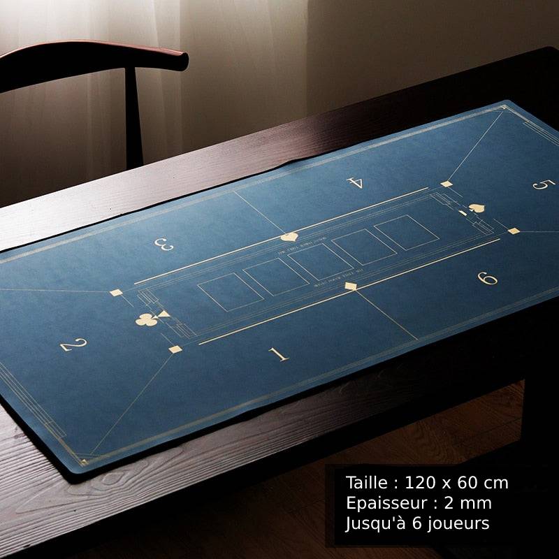 Accessoires poker 0 Tapis 120x60 cm 2 mm Tapis de poker 120 cm