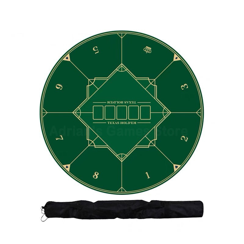 Accessoires poker 0 120cm Green Tapis de poker neoprene